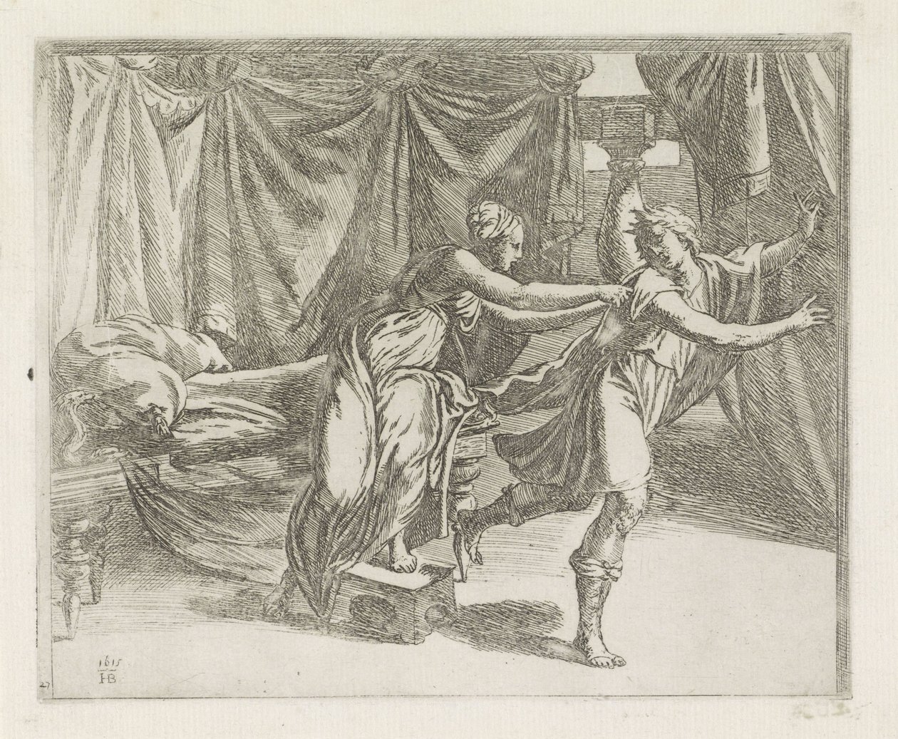 Giuseppe e la moglie di Potifar da Orazio Borgianni