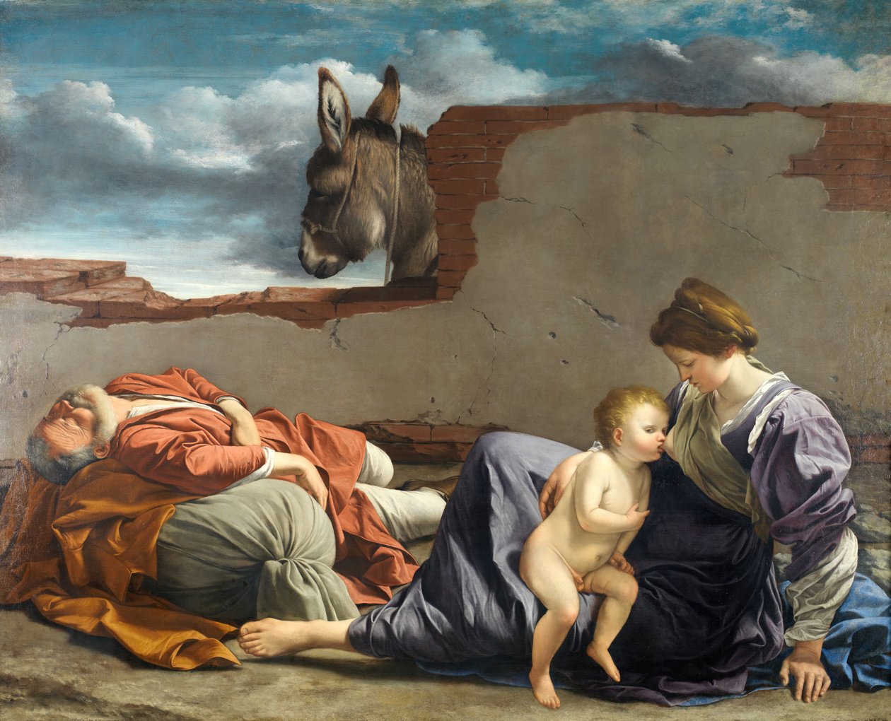 Riposo durante la Fuga in Egitto da Orazio Gentileschi