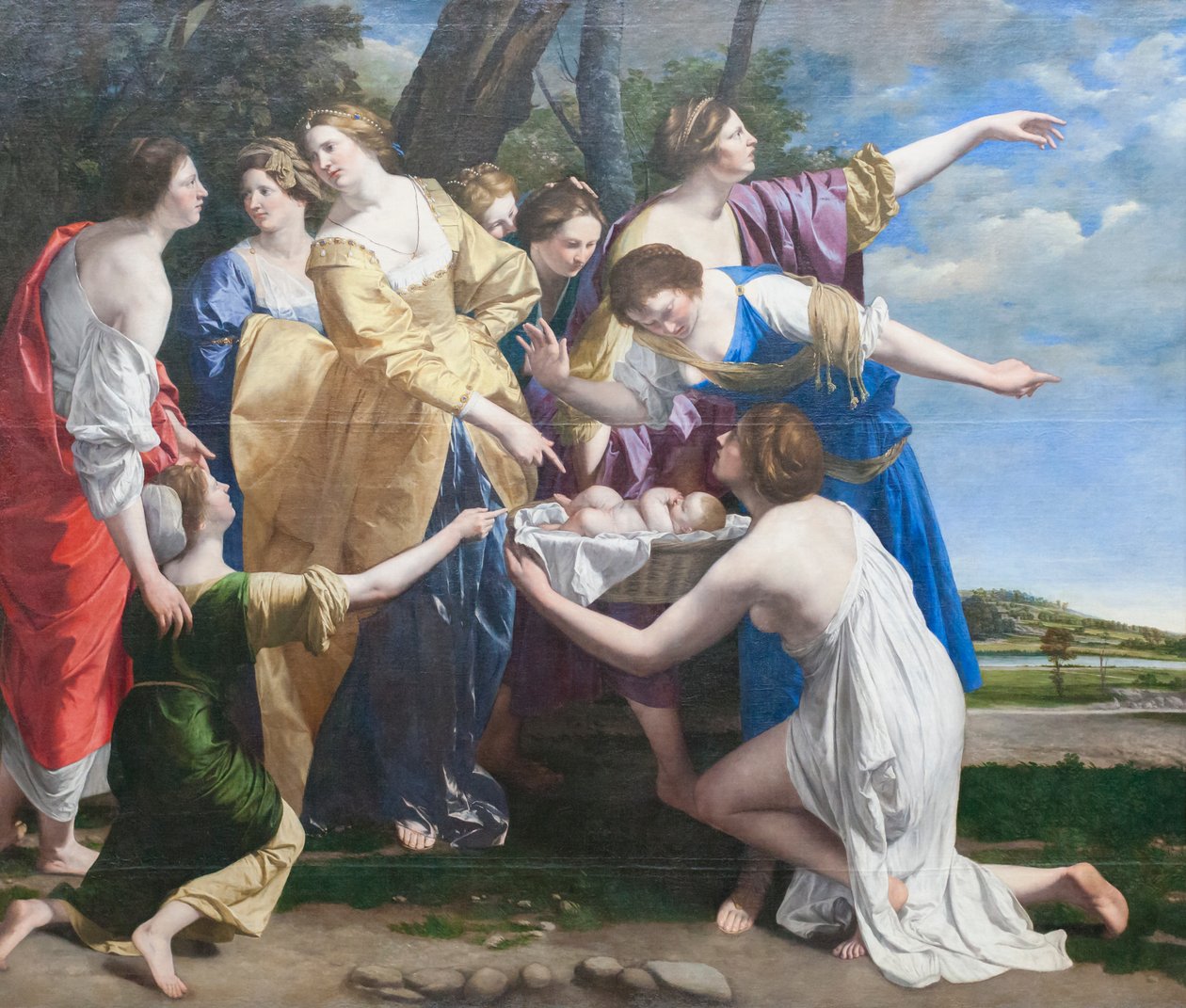 Il ritrovamento di Mosè, primi anni 1630 da Orazio Gentileschi