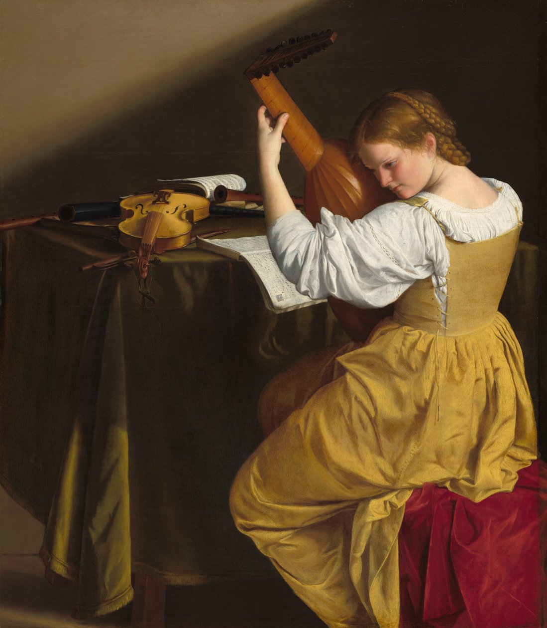 Il suonatore di liuto da Orazio Gentileschi