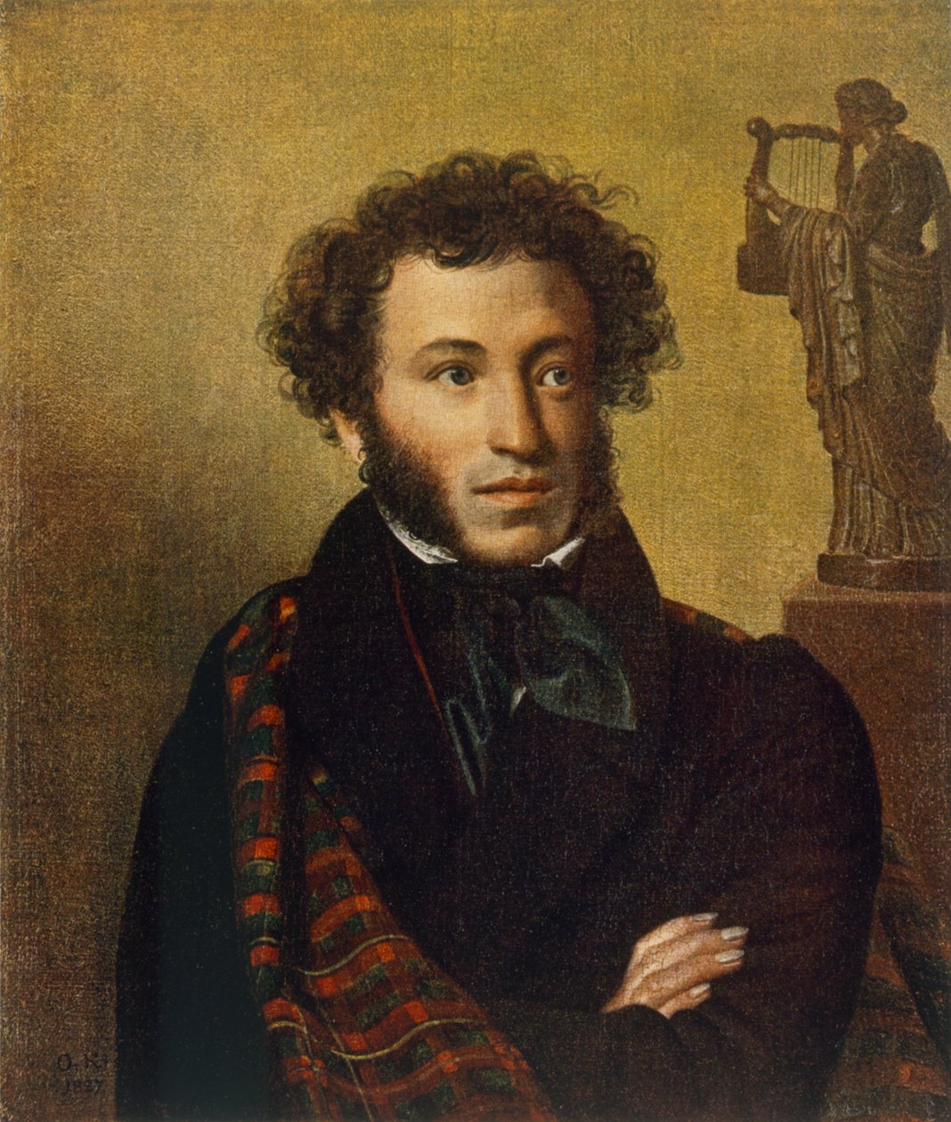 Ritratto di Alexander Pushkin da Orest Adamovich Kiprensky