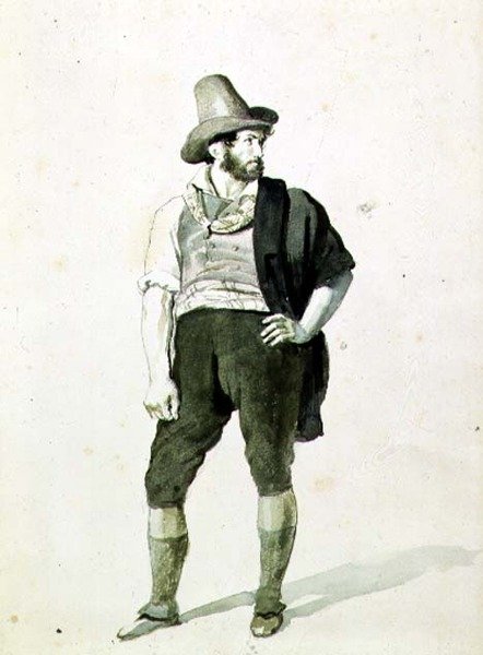 Il giovane italiano, c.1834 da Orest Adamovich Kiprensky