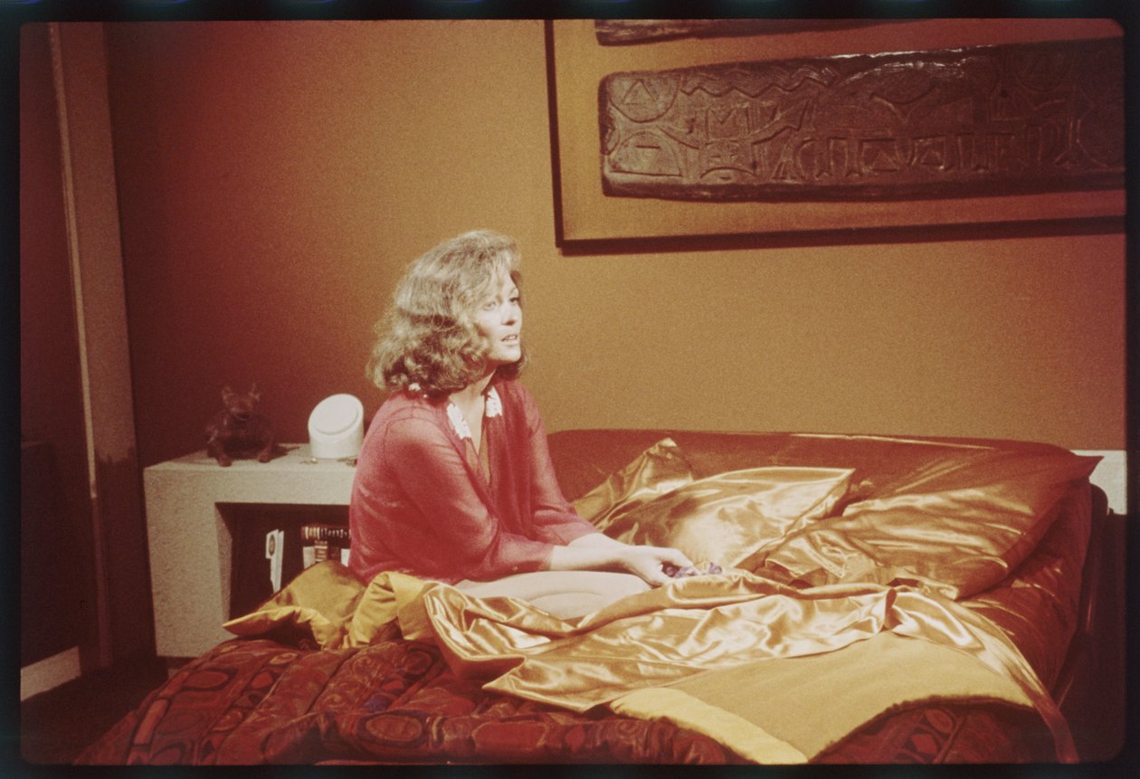 Faye Dunaway sul set di 