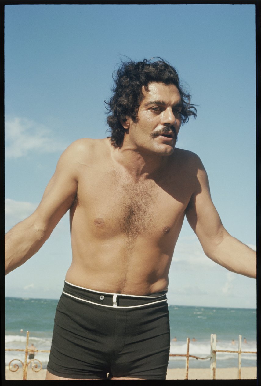 Omar Sharif sulla spiaggia da Orlando Suero