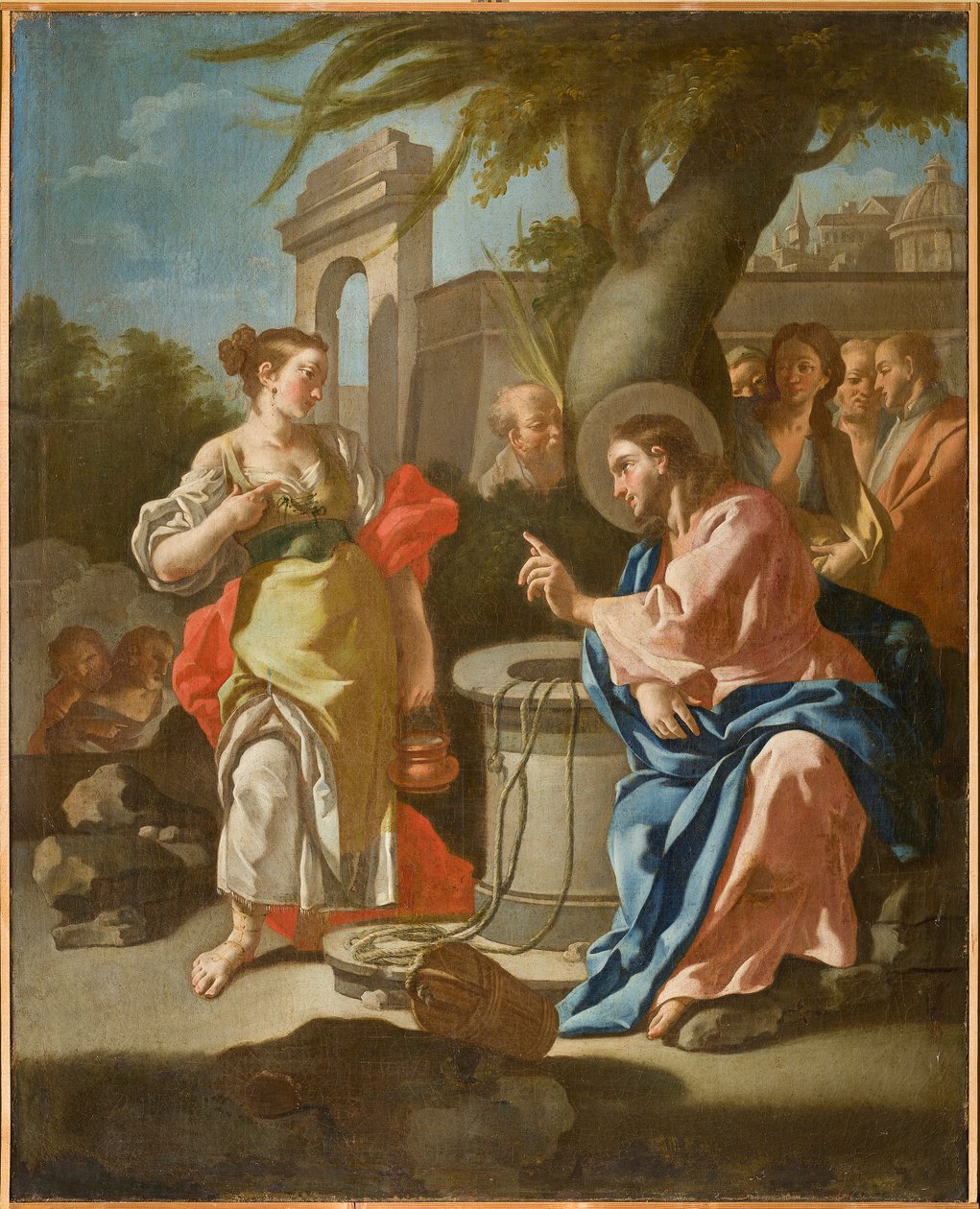 Gesù e la Samaritana, seconda metà del XVIII secolo (olio su tela) da Oronzo Tisio