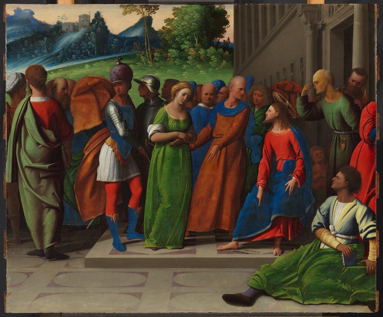 La donna sorpresa in adulterio da Ortolano