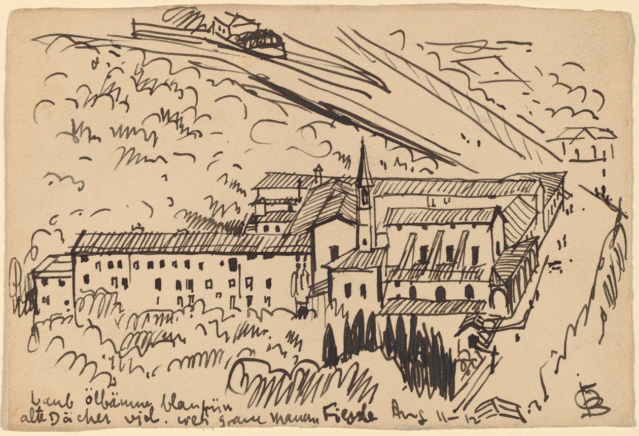 Fiesole, Chiostro di S. Domenico da Oscar F. Bluemner
