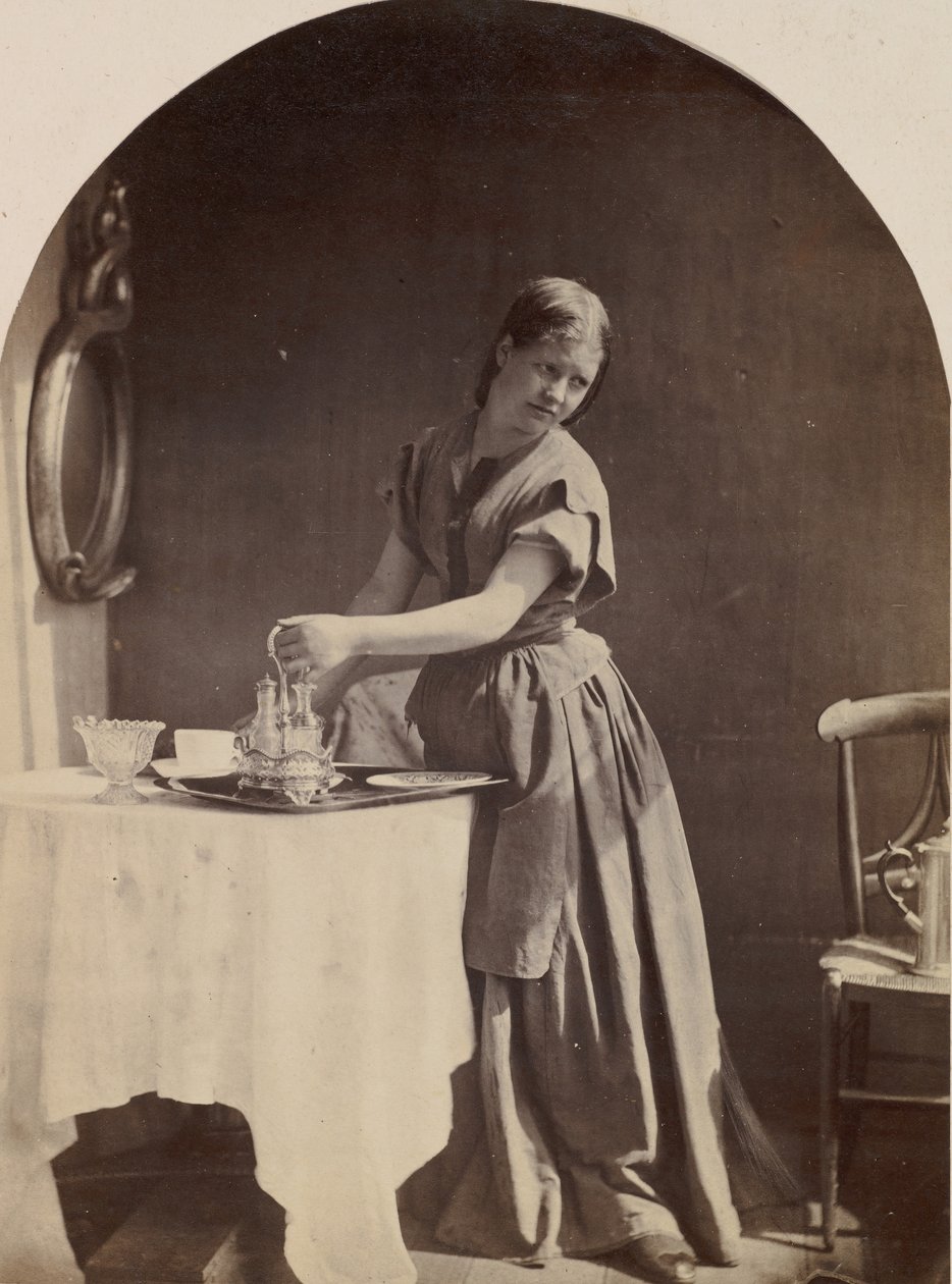 Moda inglese a colazione, ca. 1860 da Oscar Gustav Rejlander