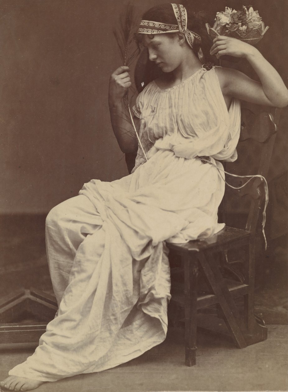 Flora contempla la vanità, 1860 da Oscar Gustav Rejlander
