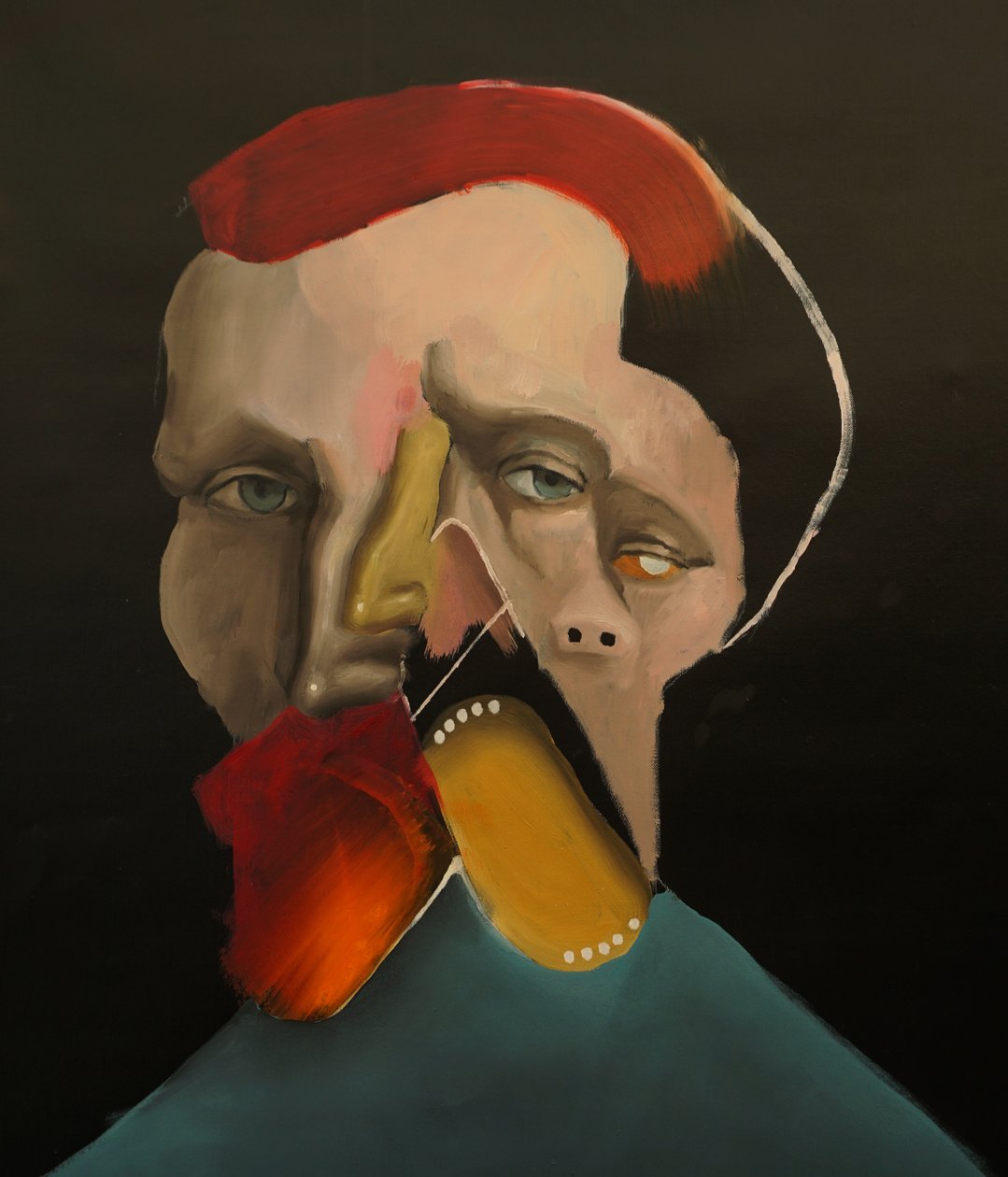 Un altro Vincent, 2022 (olio e acrilico su tela) da Oscar Nin