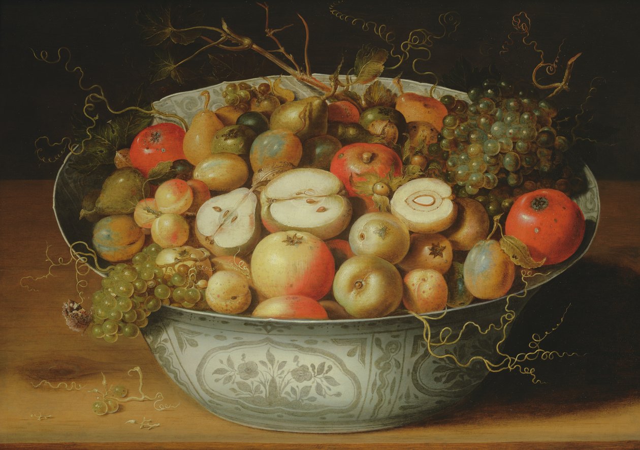 Natura Morta di Frutta in una Ciotola di Porcellana da Osias the Elder Beert