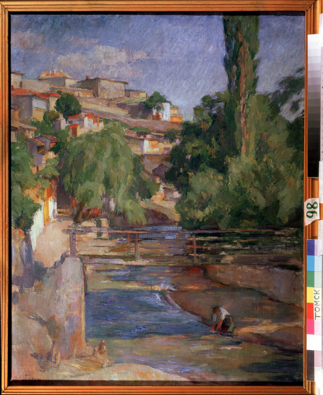 Paesaggio con ponte e fiume da Osip Emmanuilovich Braz