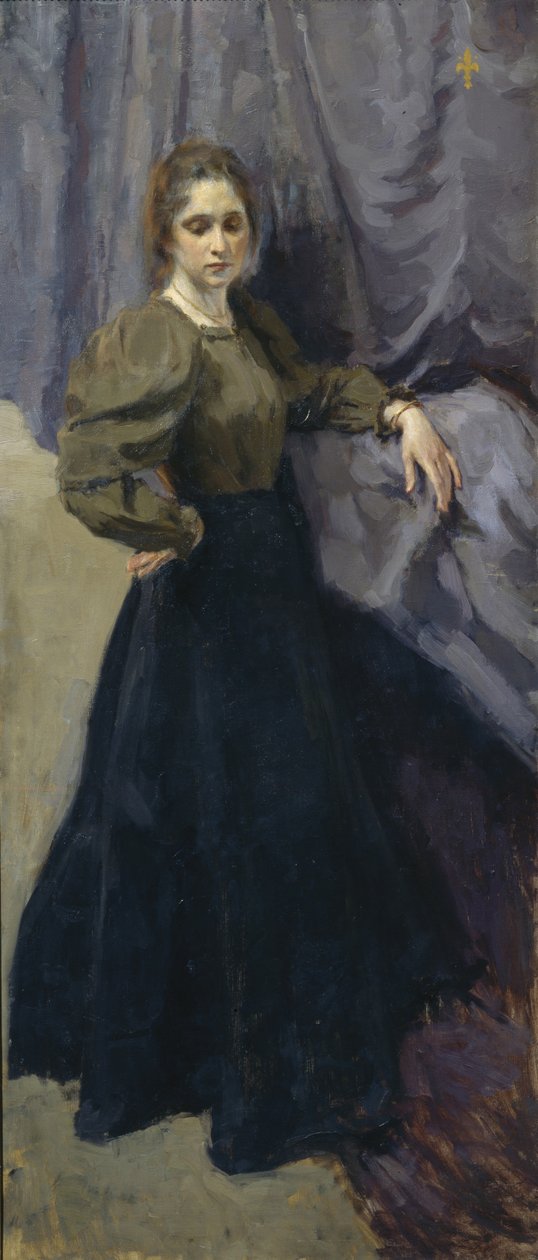 Ritratto della pittrice Yelizaveta Martynova 1868-1905, 1896 da Osip Emmanuilovich Braz