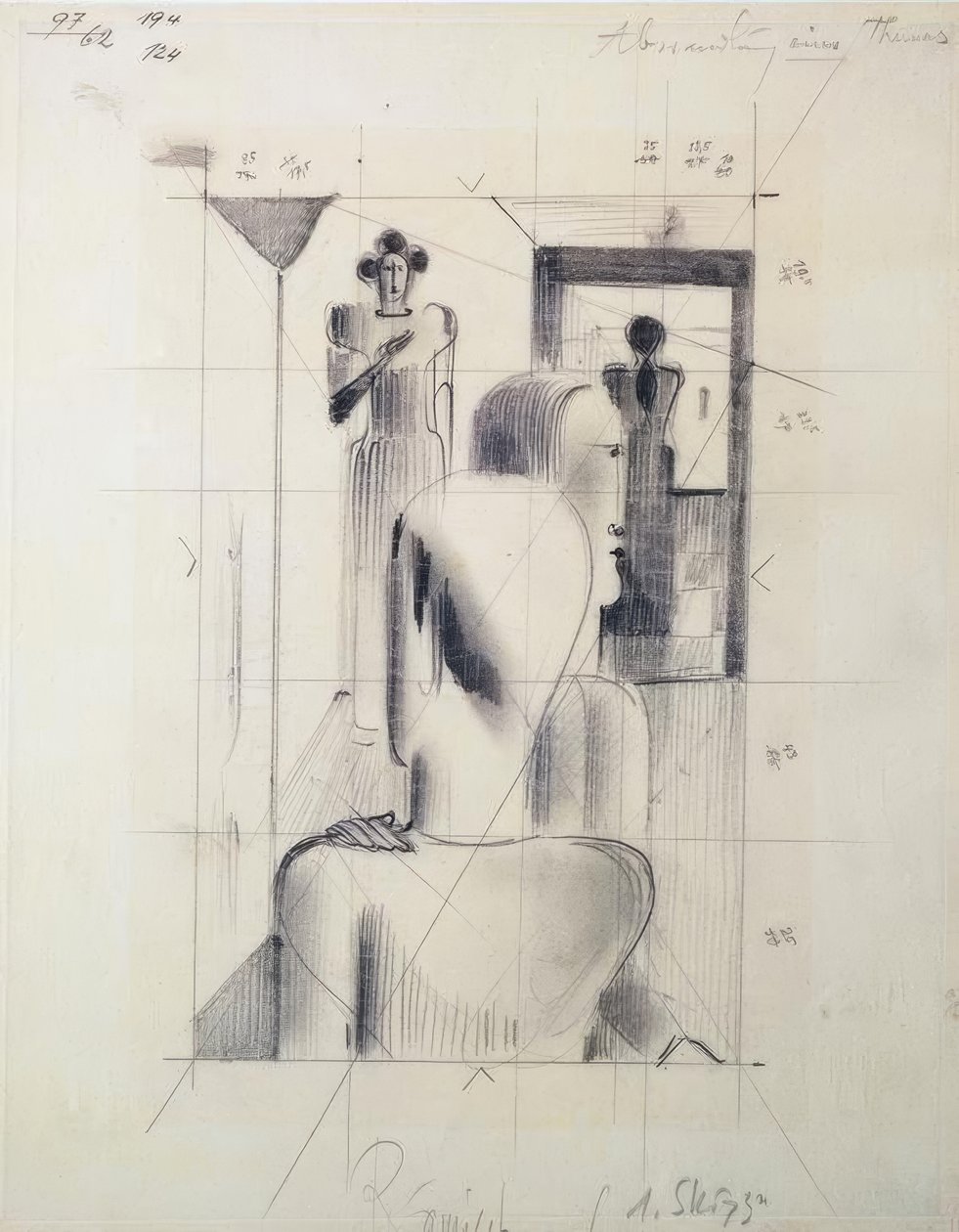 Figure in una stanza da Oskar Schlemmer