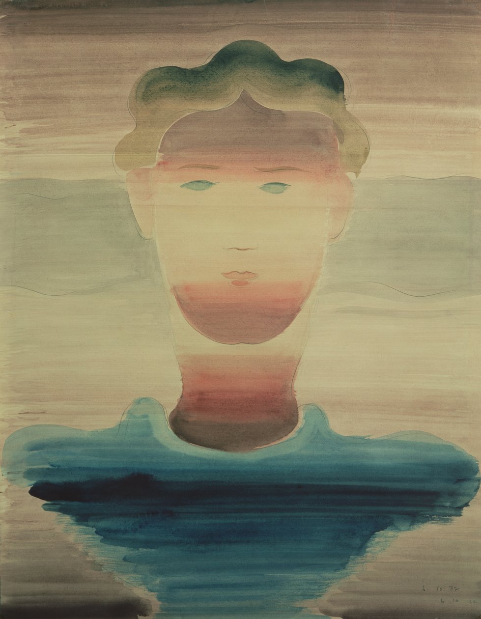 Ritratto a Strisce, 1932 da Oskar Schlemmer