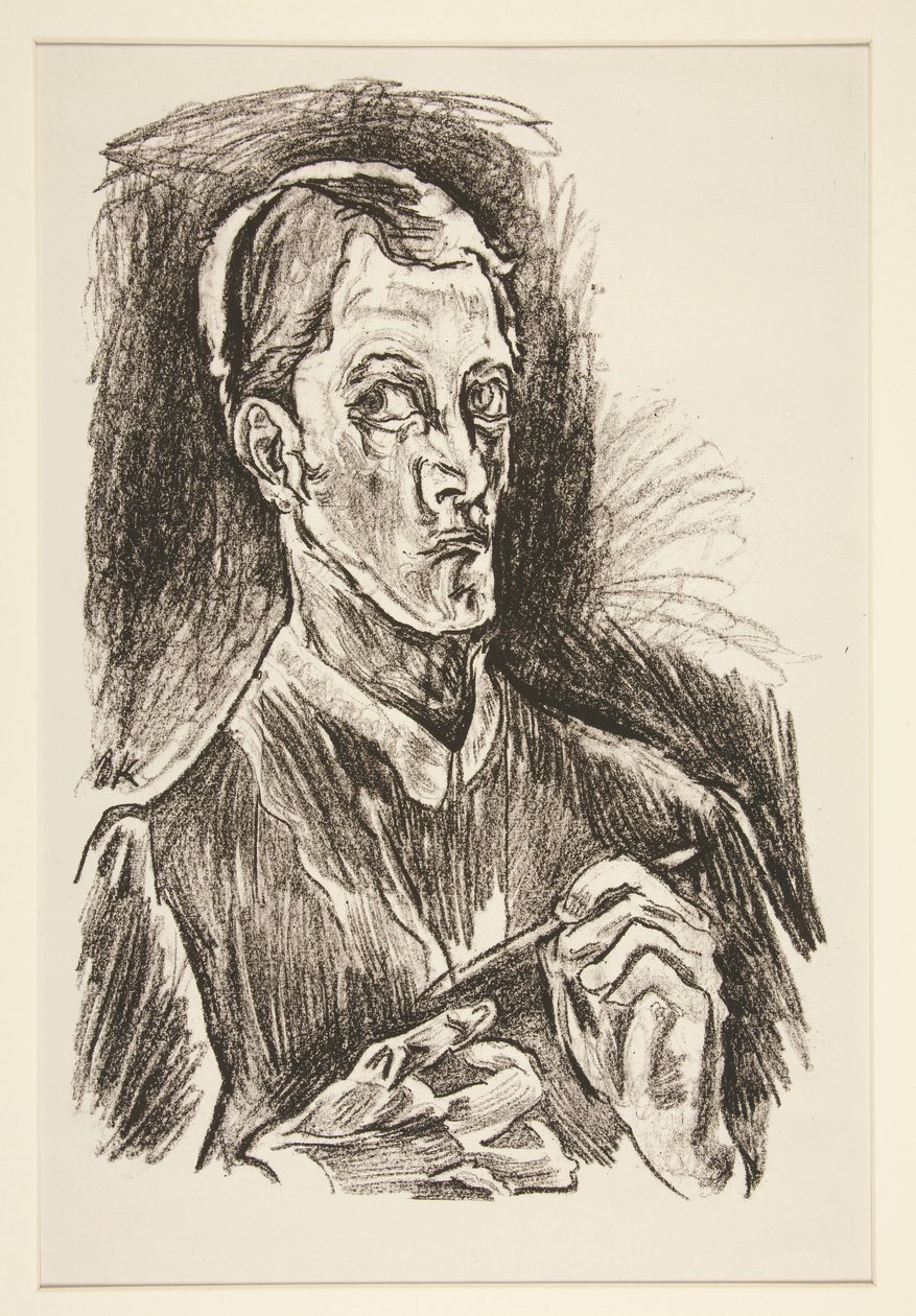Autoritratto, dal portfolio da Oskar Kokoschka