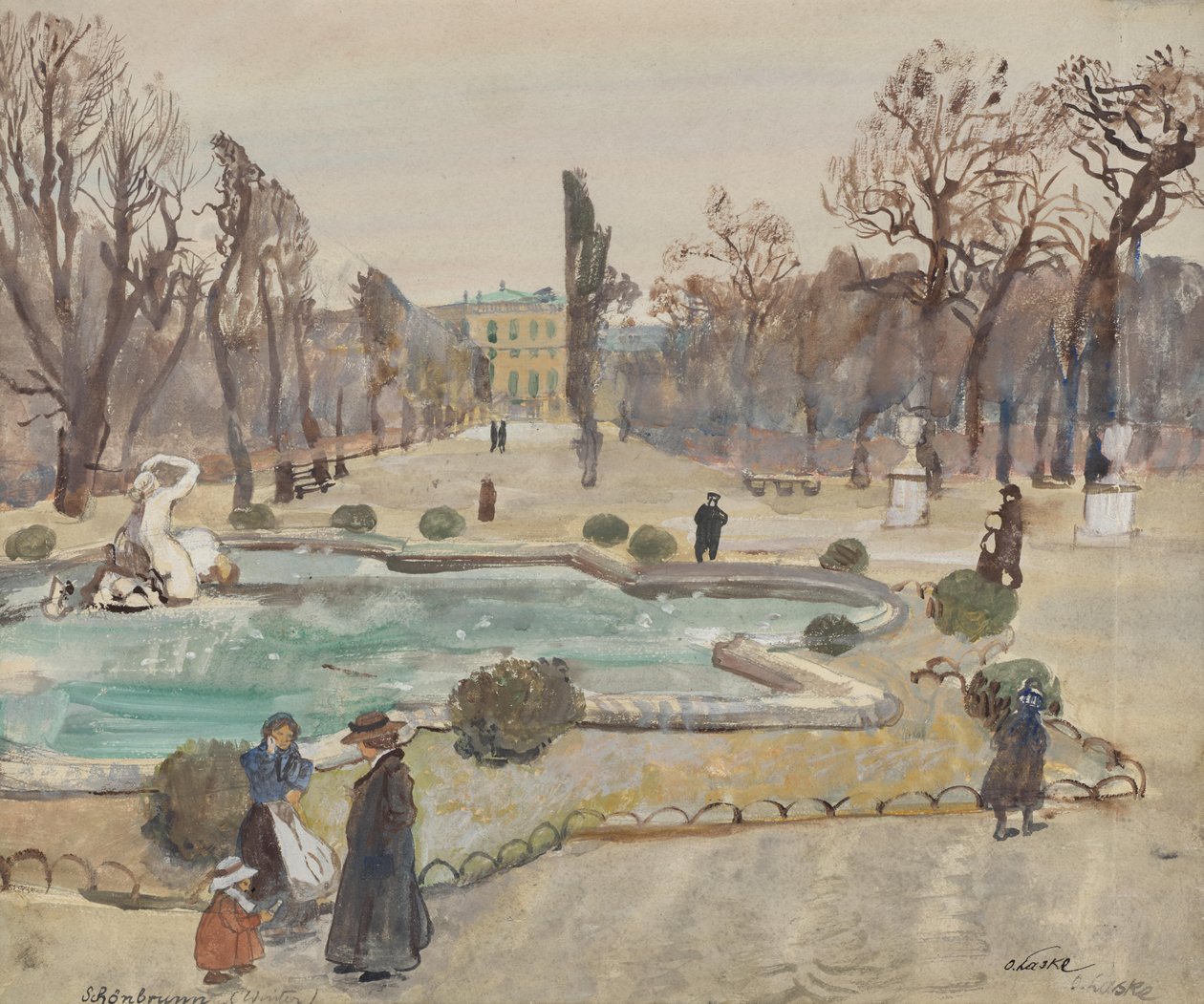 Schönbrunn (inverno) da Oskar Laske