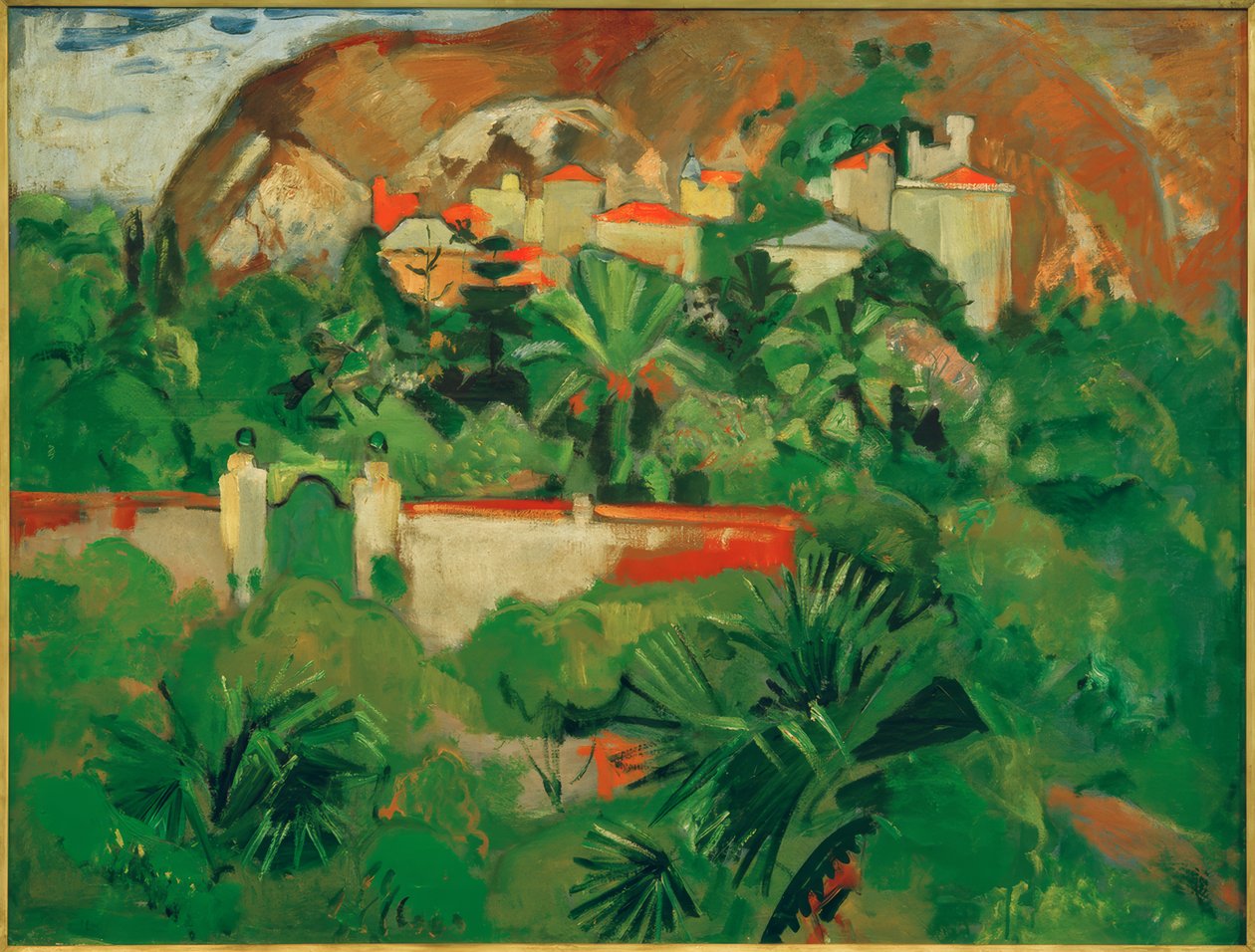 Paesaggio italiano con porta, Levanto da Oskar Moll
