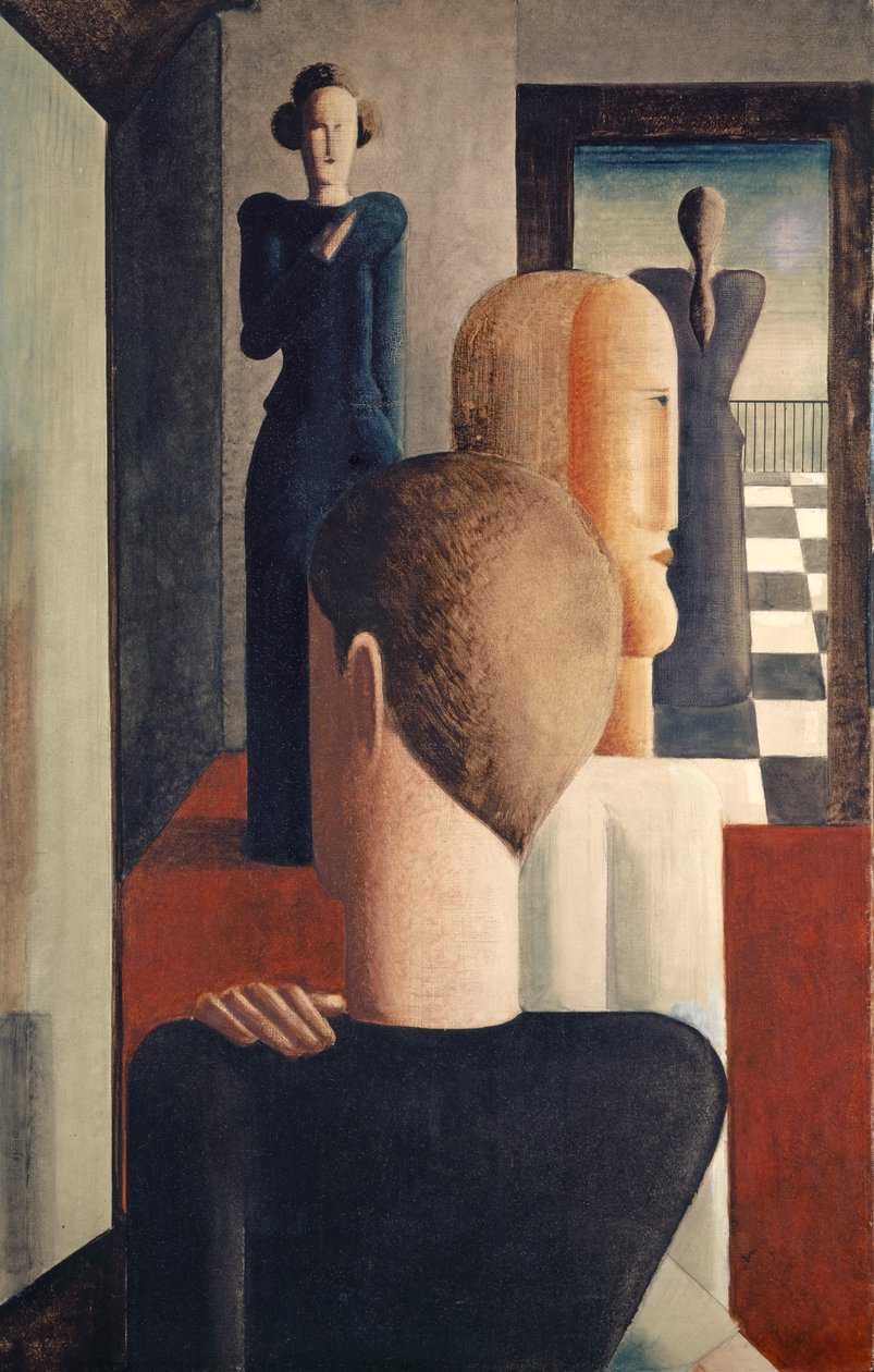 Interno con cinque figure, romano da Oskar Schlemmer