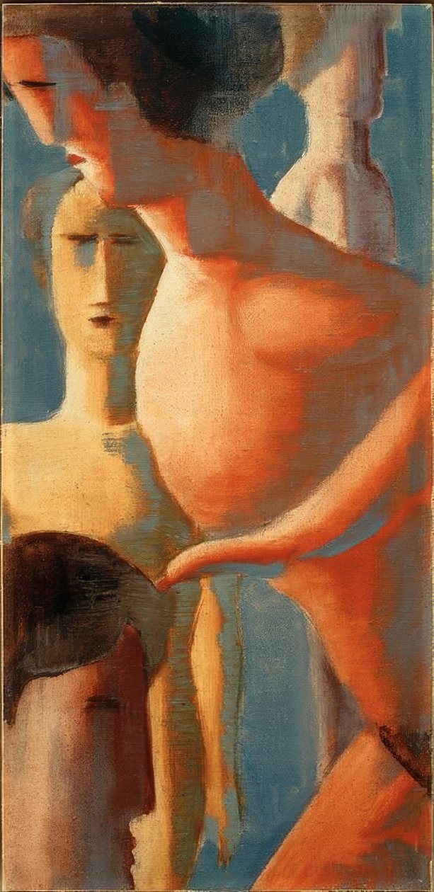 Piccola composizione II, gruppo giallorosso da Oskar Schlemmer