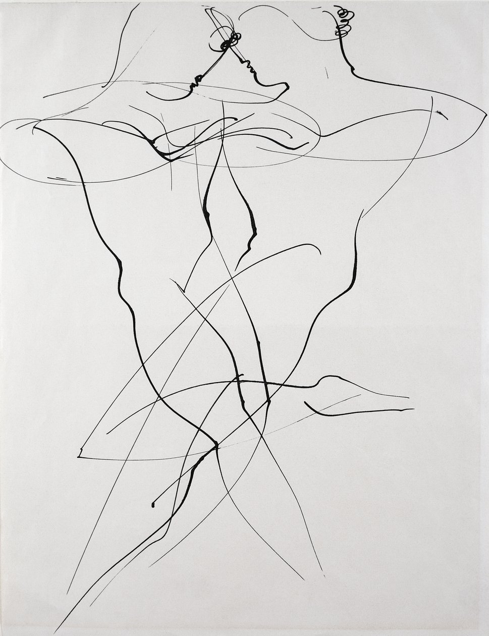 Due figure in movimento opposto, danza da Oskar Schlemmer