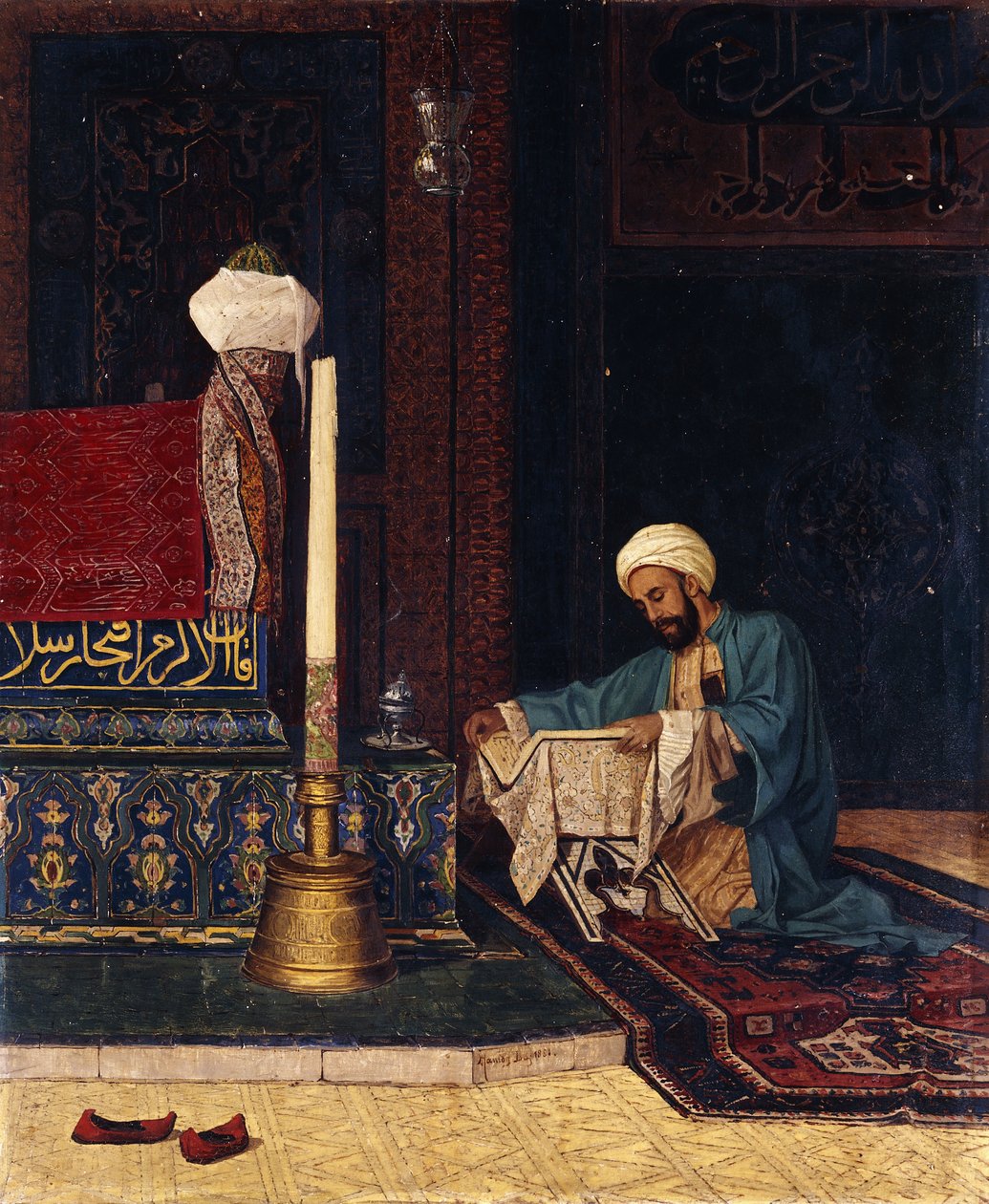 La tomba di Mehmed I, Yesil Turbe, Bursa, 1881 da Osman Hamdi Bey