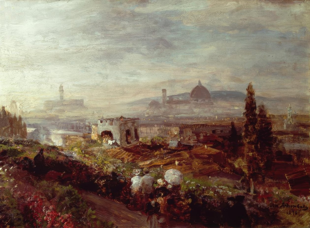 Vista di Firenze da Oswald Achenbach