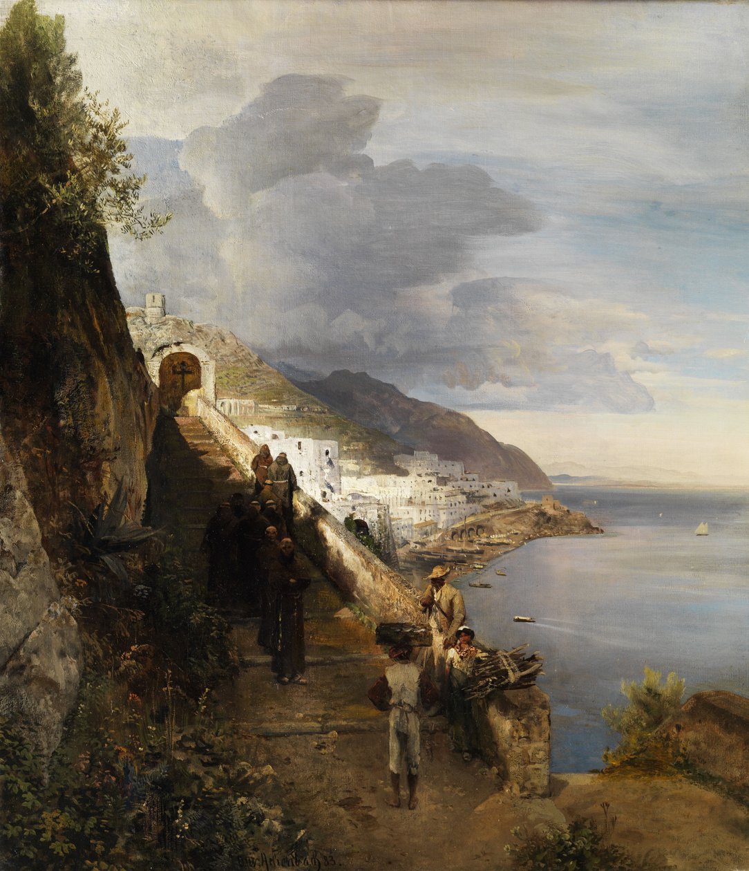 La Costiera Amalfitana da Oswald Achenbach