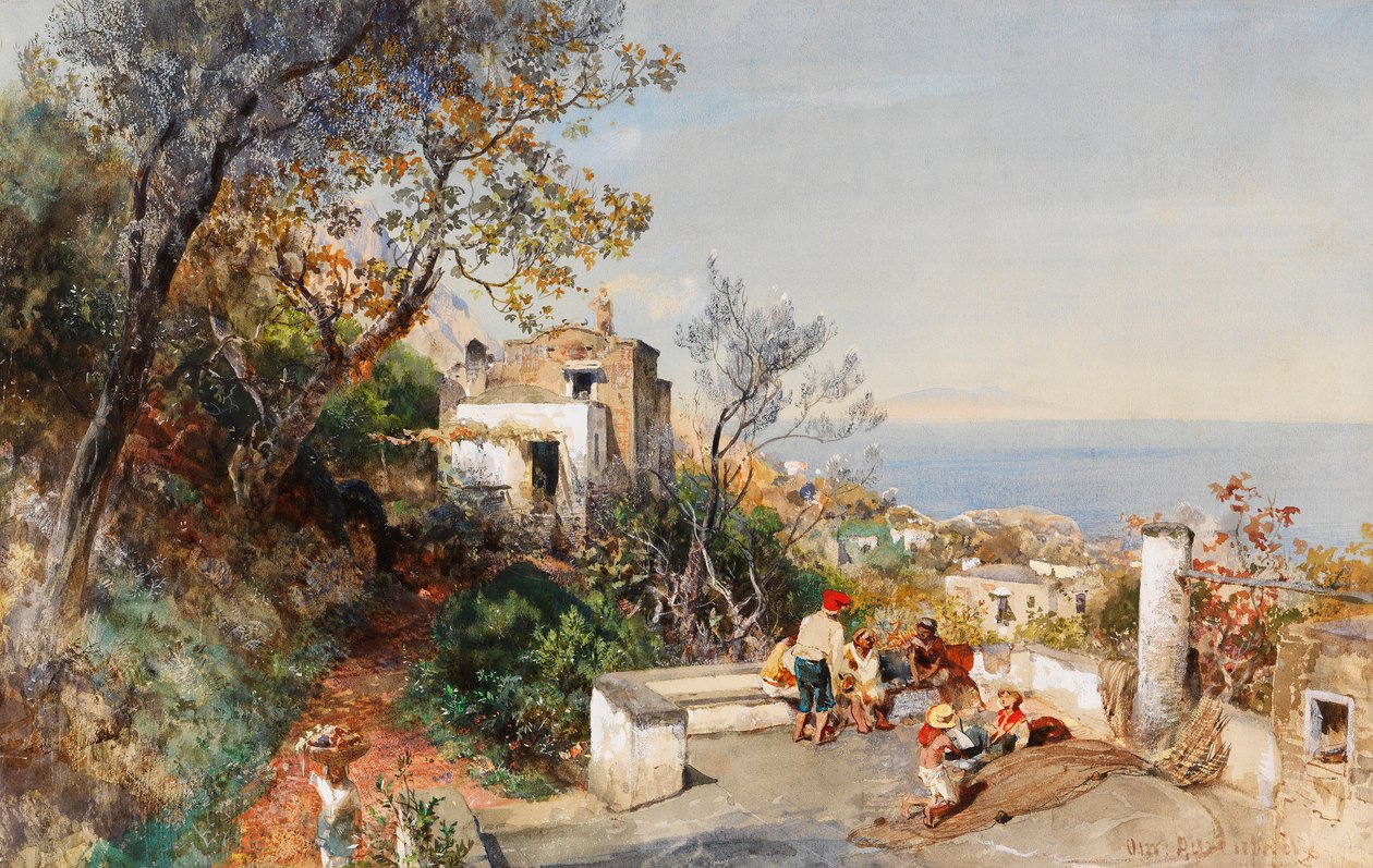 Vista sul Golfo di Napoli da Oswald Achenbach