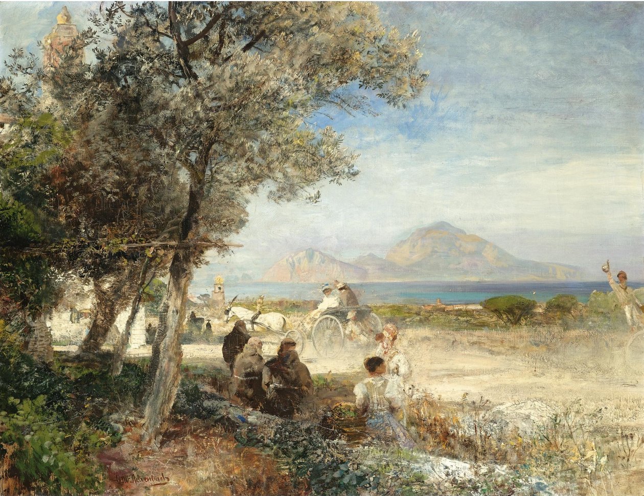 Vista sul Golfo di Napoli da Oswald Achenbach