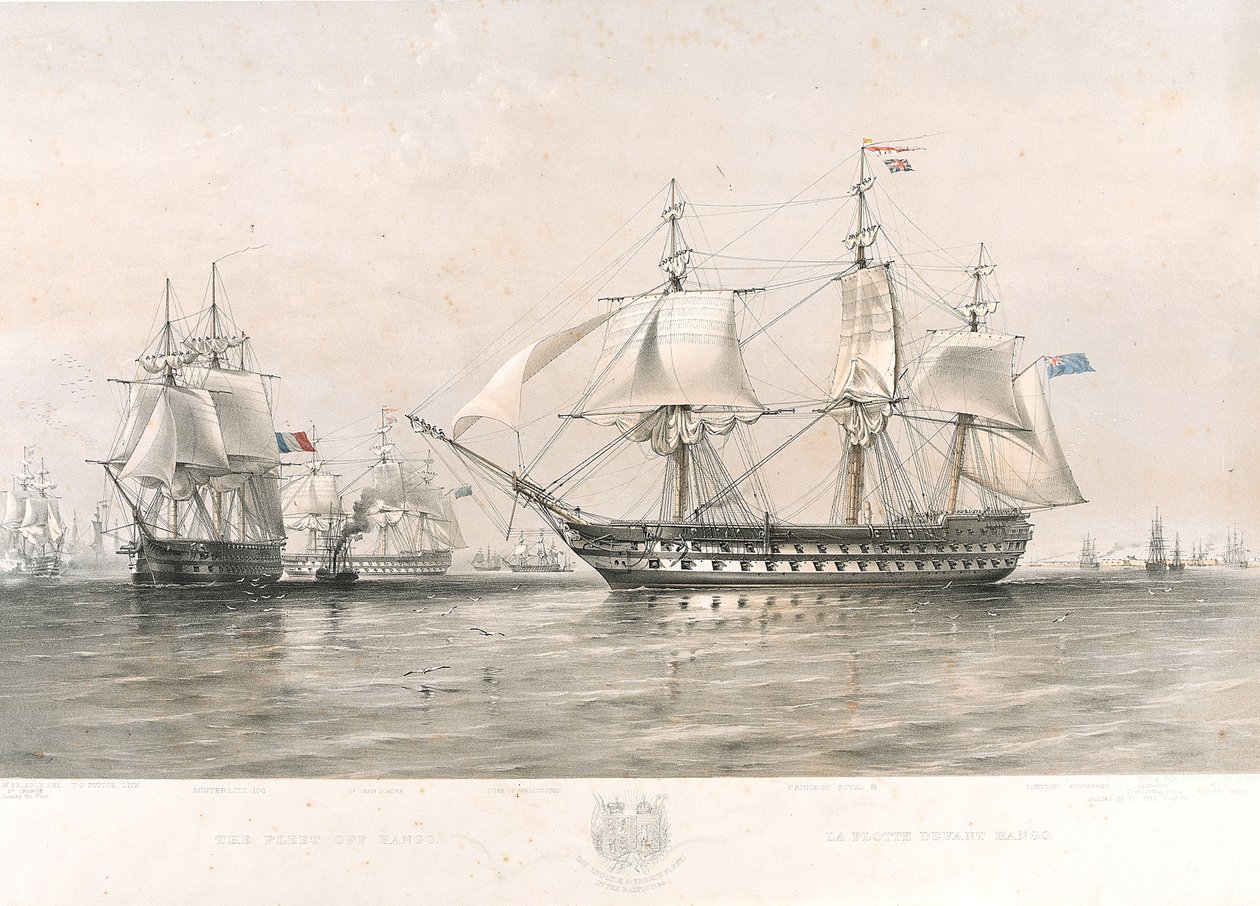 Le flotte inglesi e francesi nel Baltico da Oswald Walters (after) Brierly
