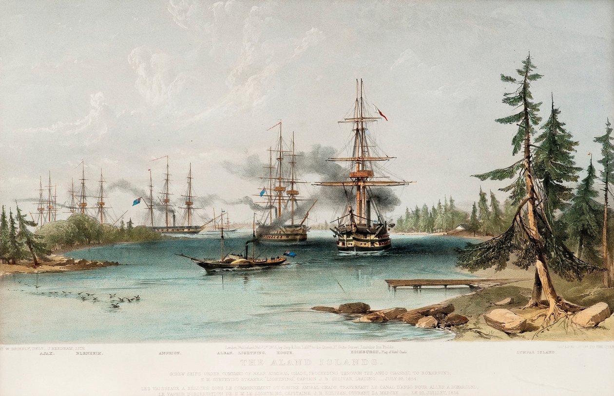Le Isole Aland il 22 luglio 1854, 1855 da Oswald Walters Brierly