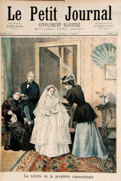 Il primo comunicante, illustrazione da Le Petit Journal, 16 aprile 1894 da Oswaldo Tofani