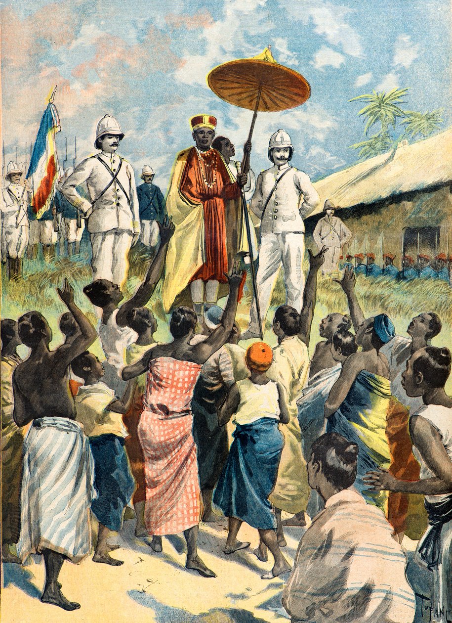 Acclamazione del nuovo re del Dahomey da Oswaldo Tofani