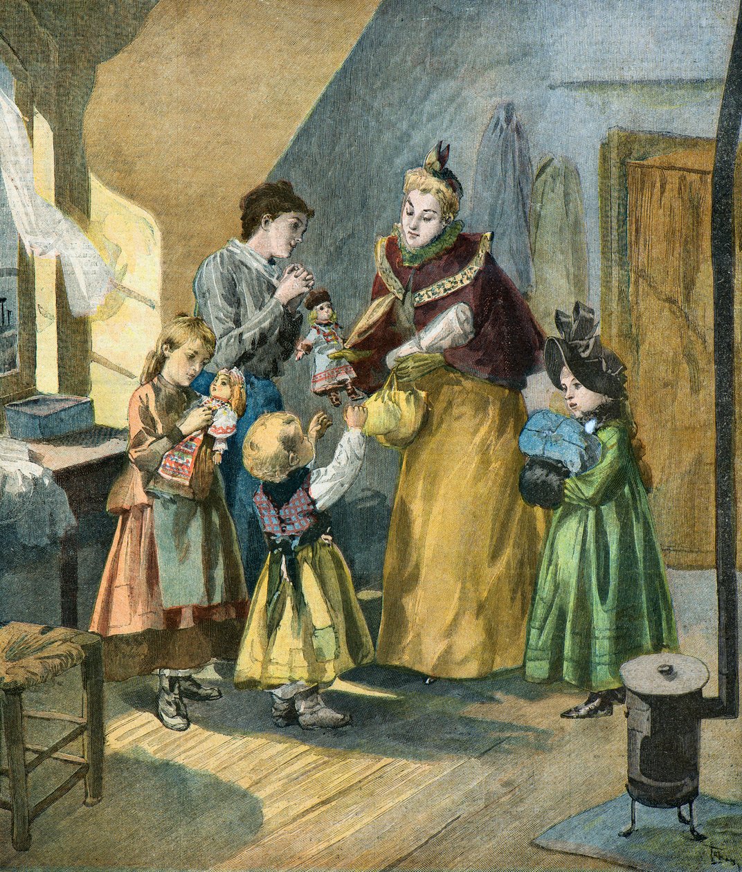 Beneficenza per il giorno di Natale da Oswaldo Tofani