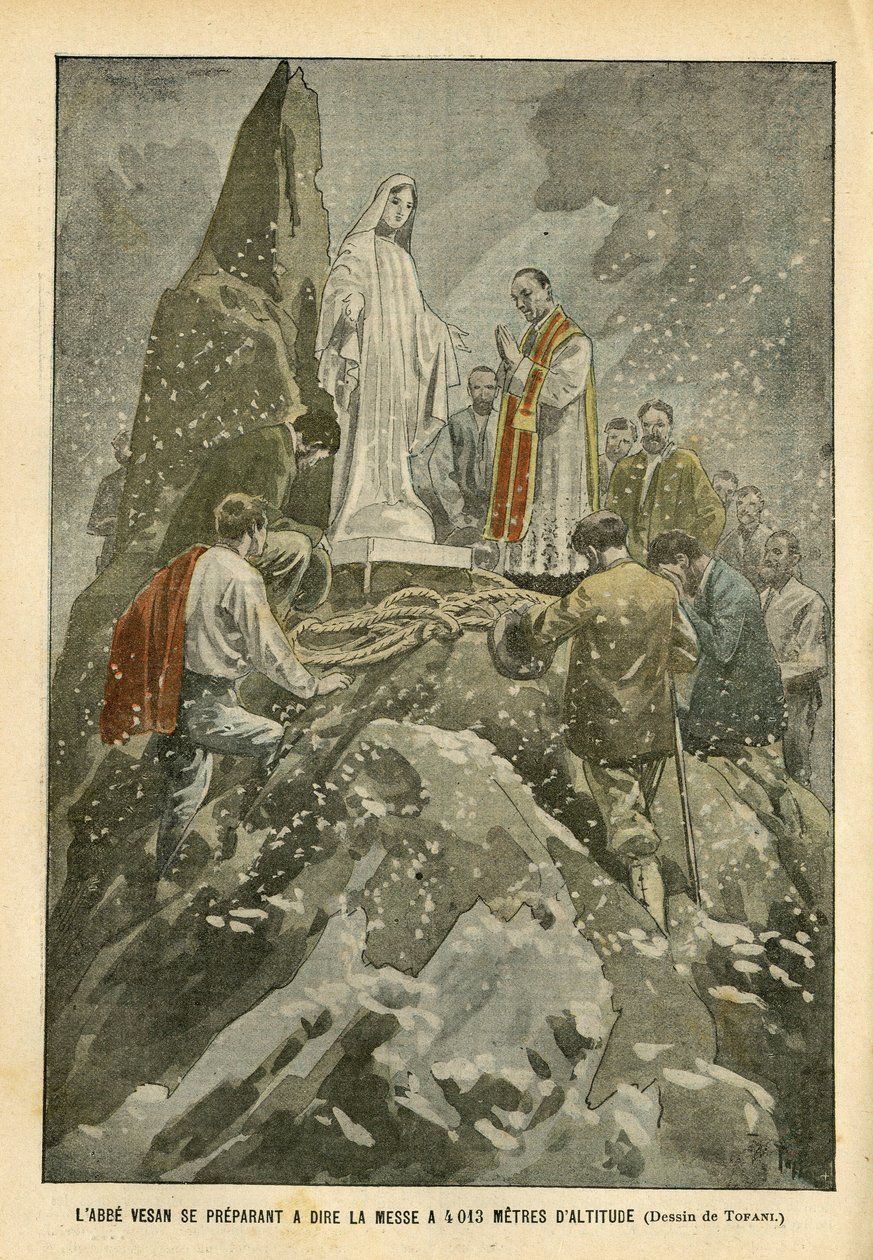 Illustrazione di Oswaldo Tofani (1849-1915) in Le Pelerin da Oswaldo Tofani