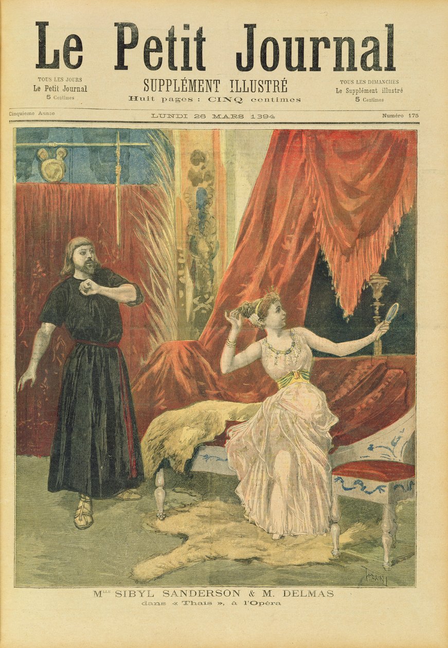 Mademoiselle Sibyl Sanderson (1865-1903) e Monsieur Jean Francois Delmas (1861-1933) in 