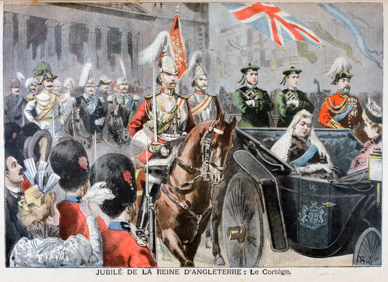 Processione, Giubileo di diamante della Regina Vittoria, 1897 da Oswaldo Tofani