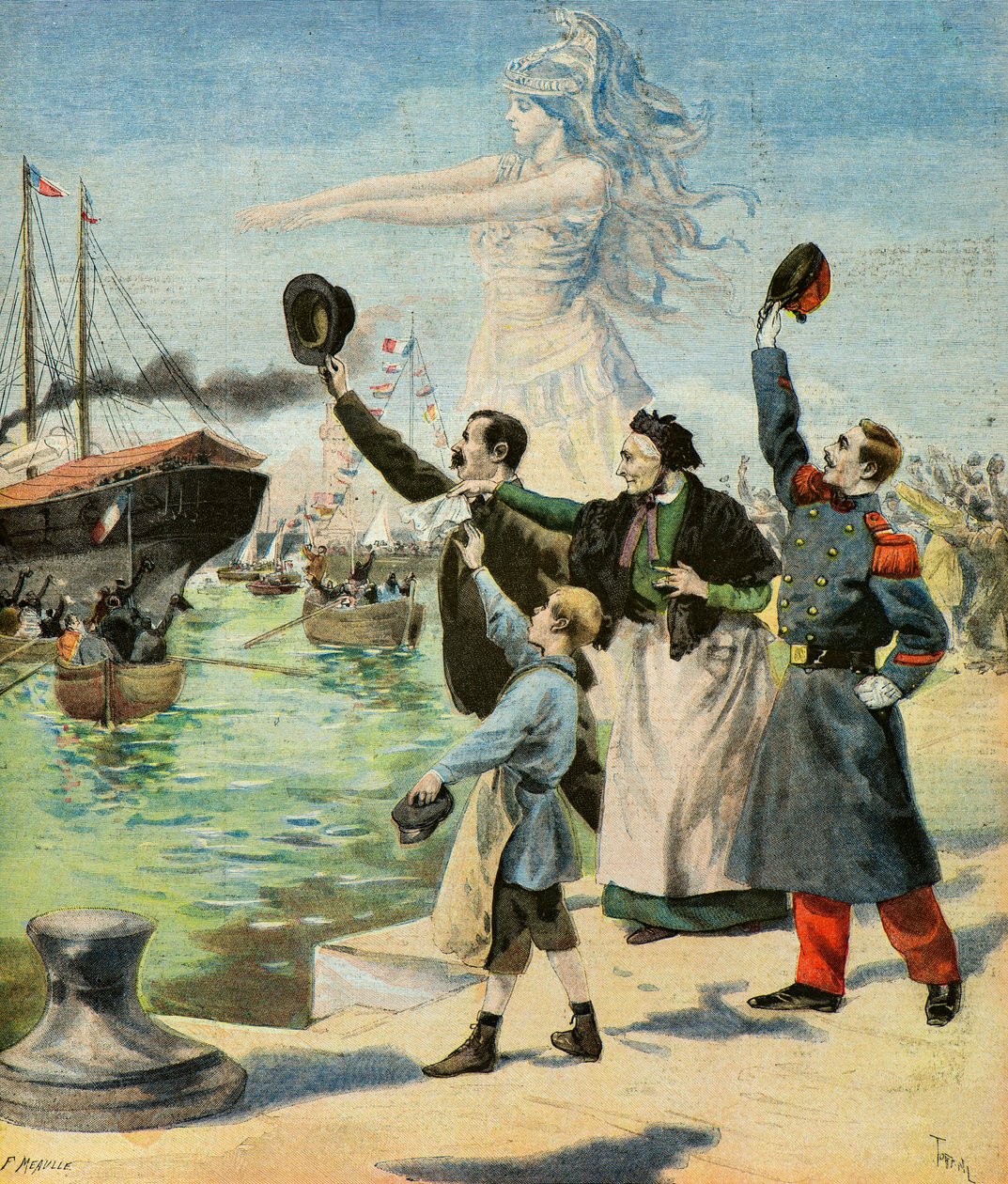 La partenza del corpo di spedizione da Oswaldo Tofani
