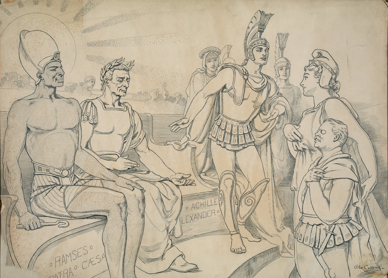 Pallas Columbia gli chiede un posto nella storia, 1907 da Otho Cushing