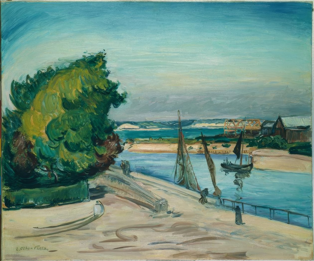 Le Havre, ingresso del porto da Othon Friesz