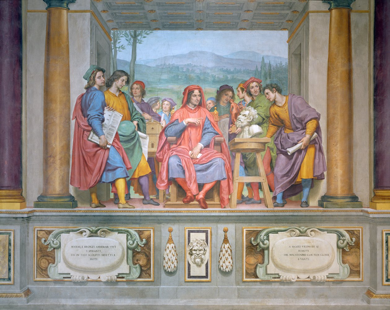 Lorenzo tra gli artisti da Ottavio Vannini