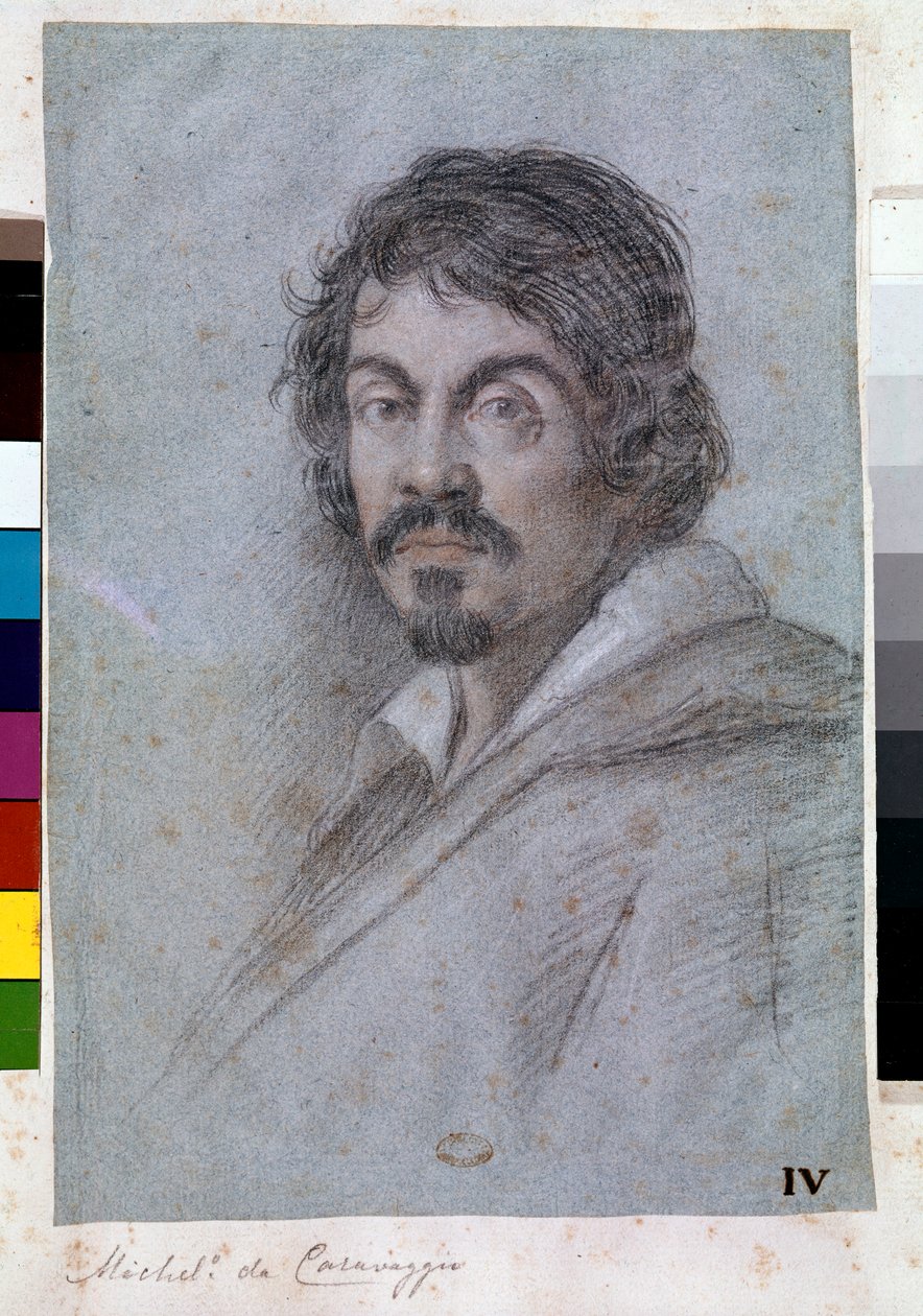 Ritratto di Michelangelo Merisi da Caravaggio da Ottavio Mario Leoni