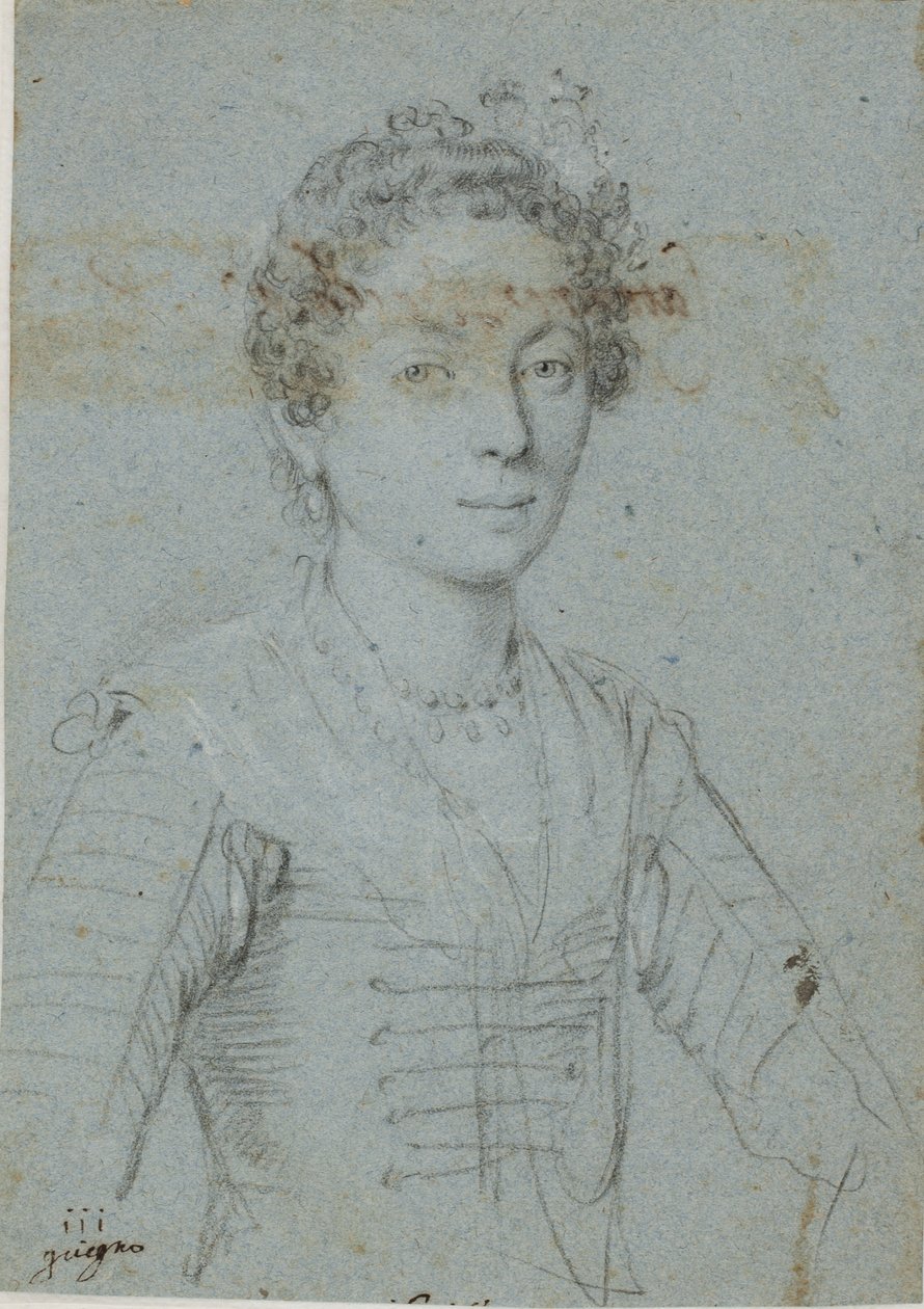 Ritratto di una donna, mezzo busto da Ottavio Mario Leoni