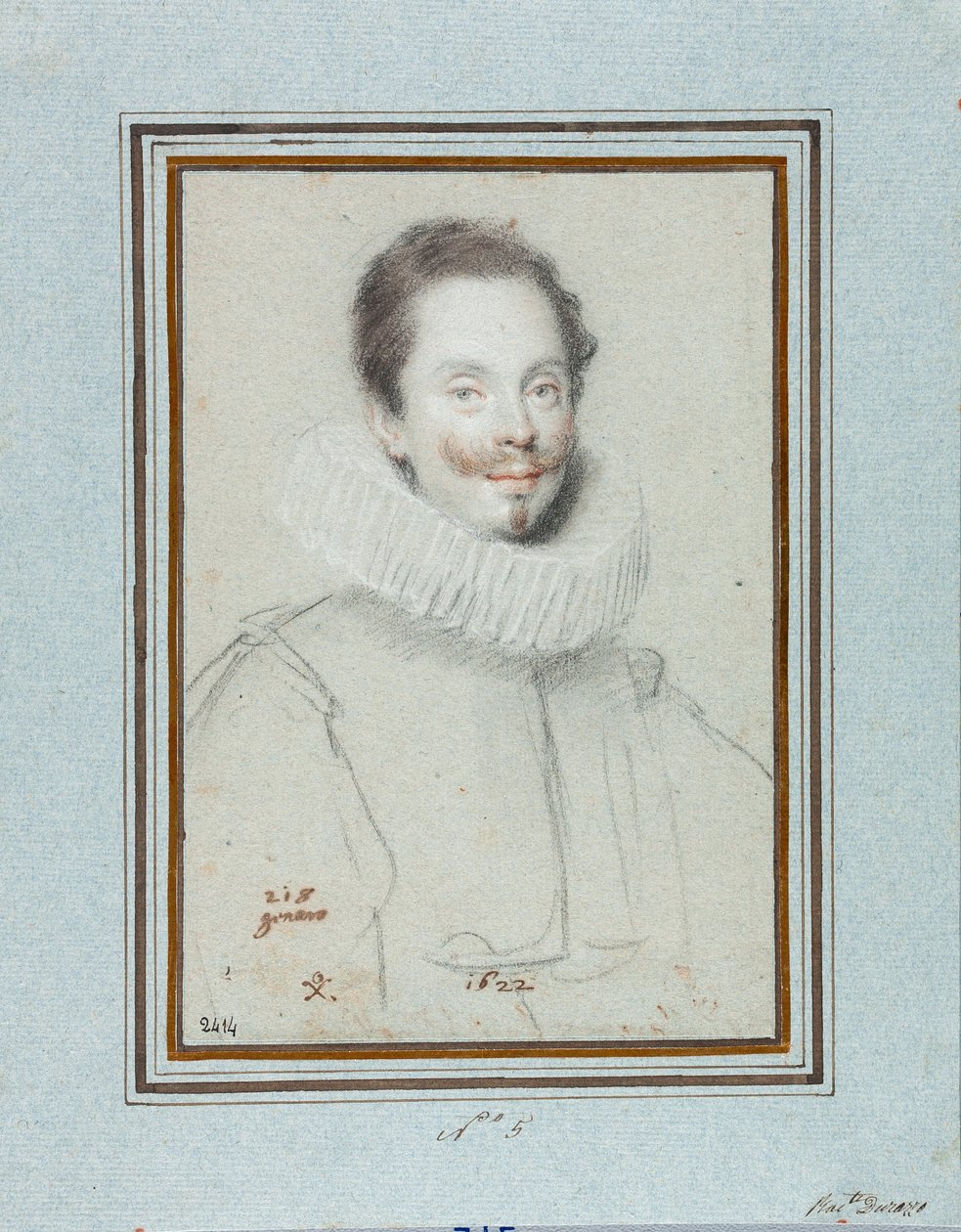 Ritratto del Marchese Paris Pinelli. Disegno di Ottavio Leoni, XVII secolo, Genova, Musei di Strada Nuova da Ottavio Mario Leoni