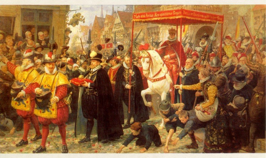 Incoronazione di Cristiano IV 1596 da Otto Bache