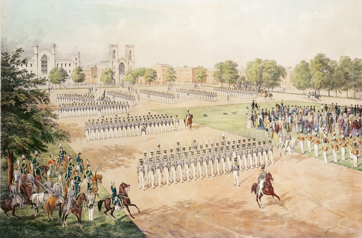 Guardia Nazionale del 7º Reggimento NYSM, inciso da C. Gildemeister da Otto Botticher