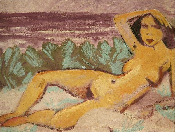 Nudo reclinato da Otto Mueller