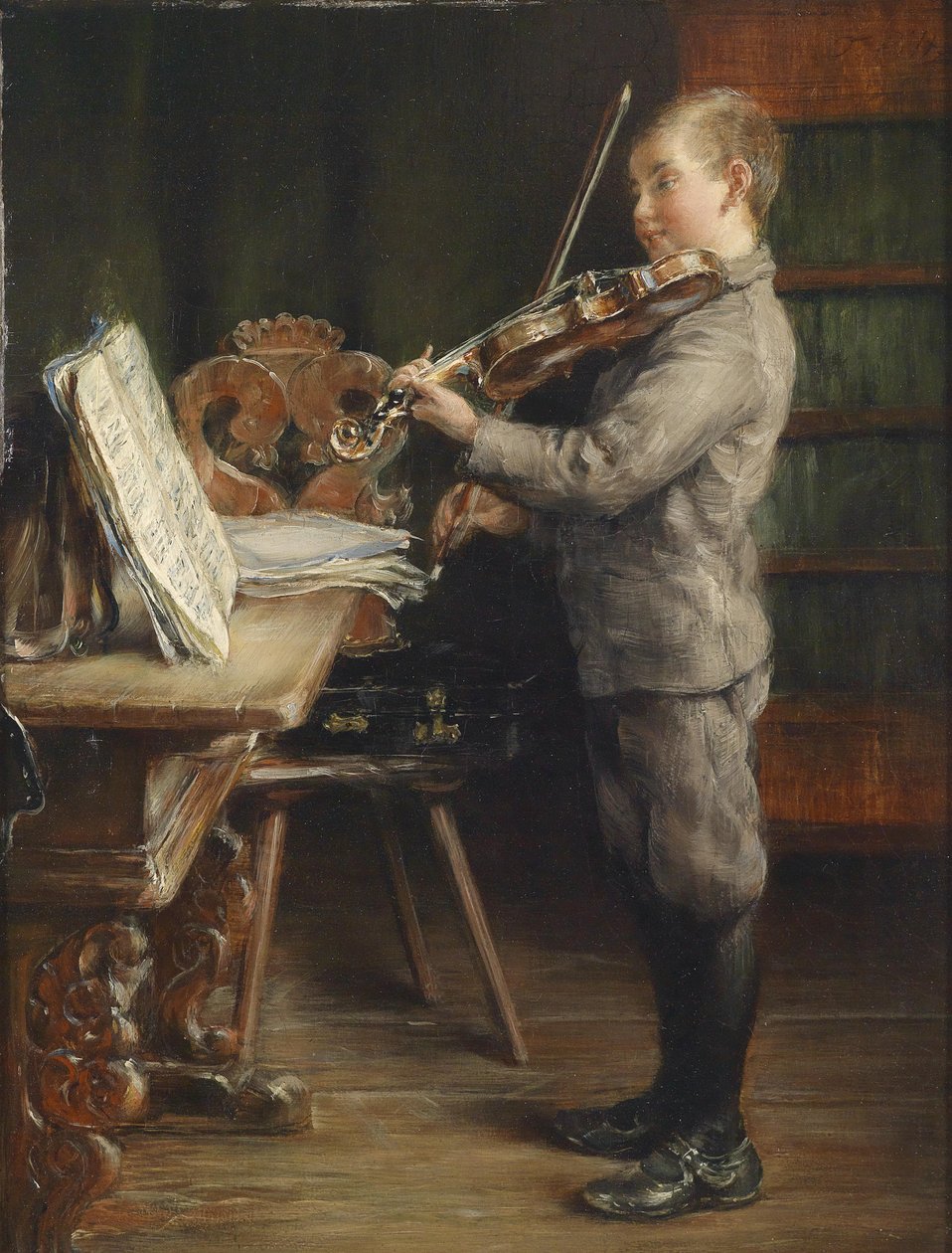 Ragazzo che suona il violino da Otto Piltz