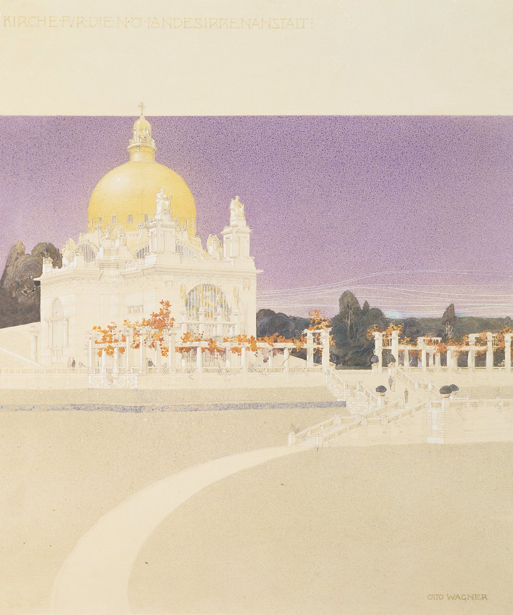 Chiesa di San Leopoldo, Chiesa del manicomio di Steinhof (Kirche Am Steinhof), 1902-07 da Otto Wagner